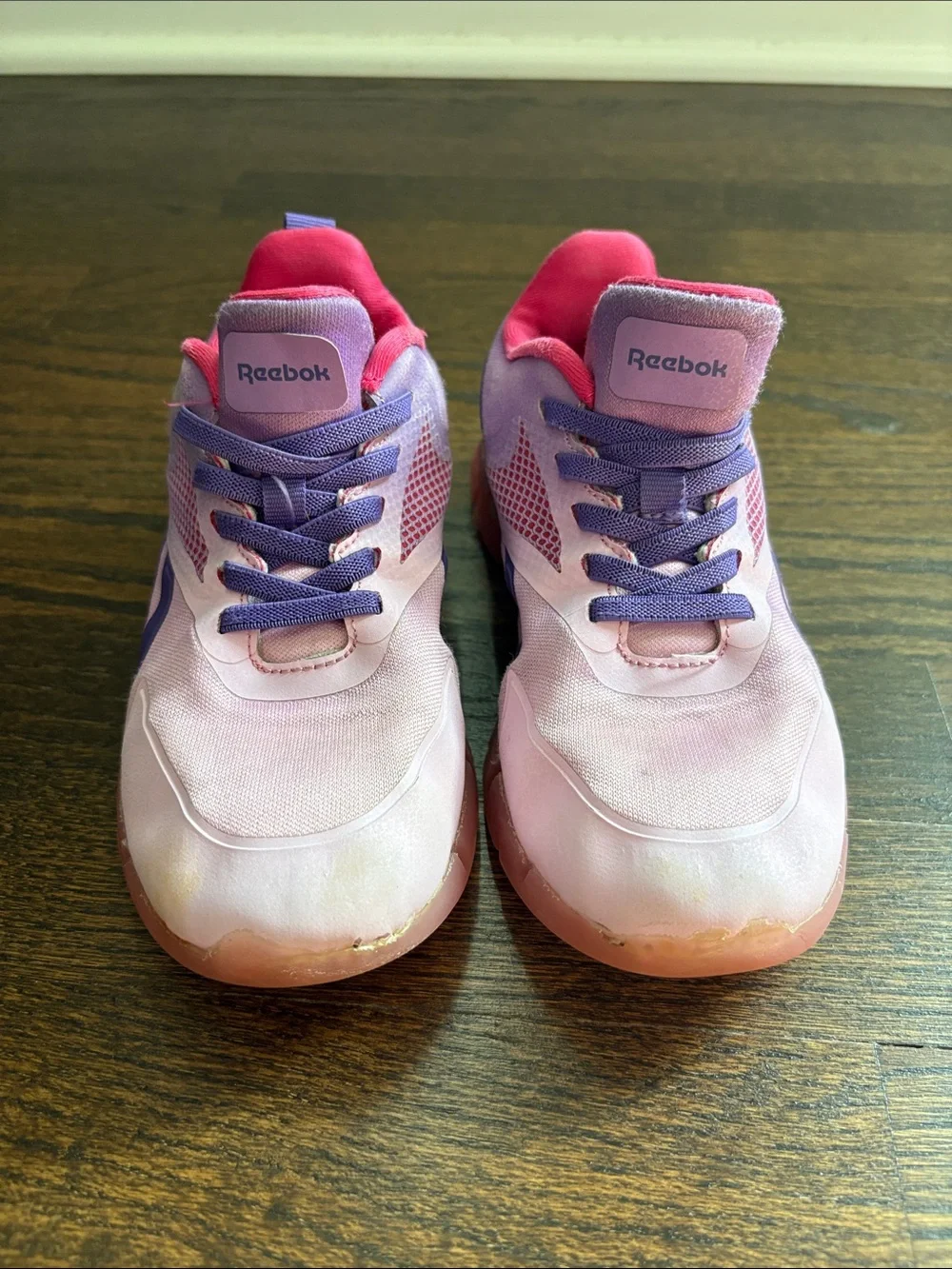 Reebok Pink and Purple Girls' Athletic Sneakers